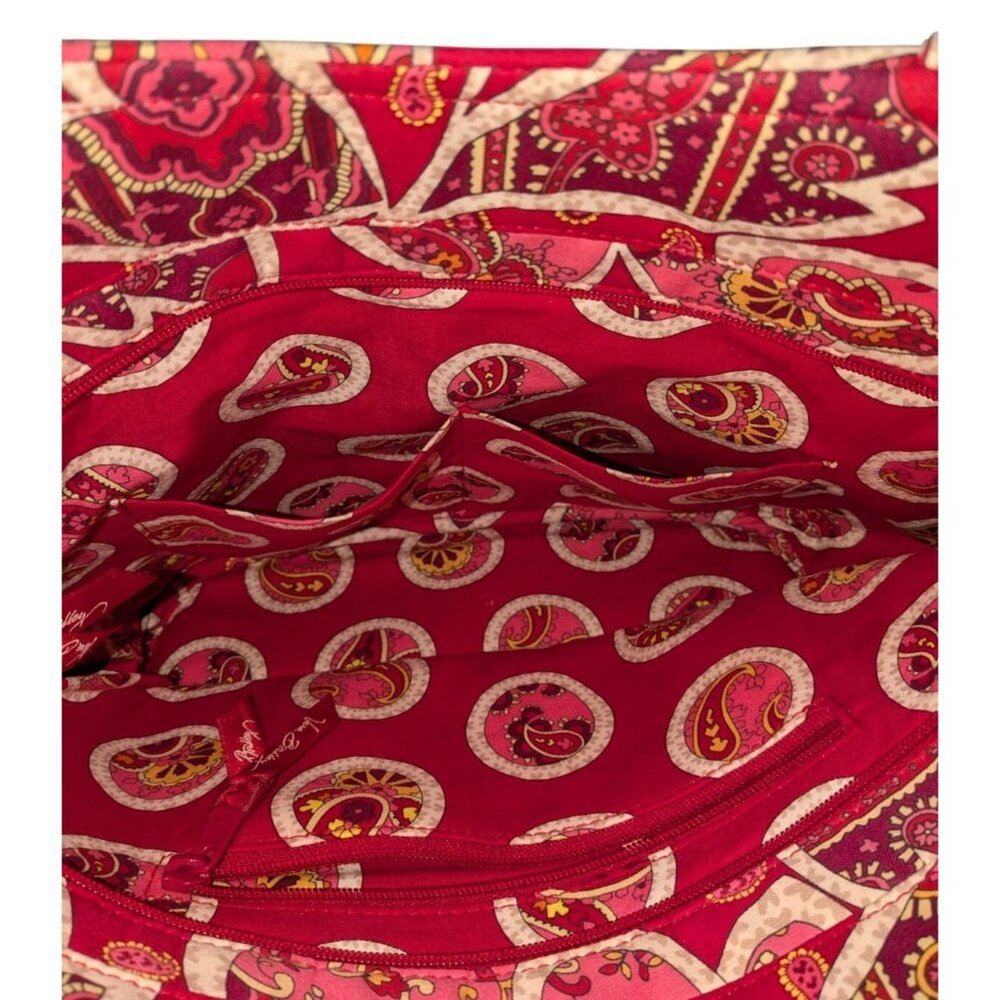 Vera Bradley Rosie Posies Sweetheart Shoulder Bag Red Pink - Picture 11 of 16
